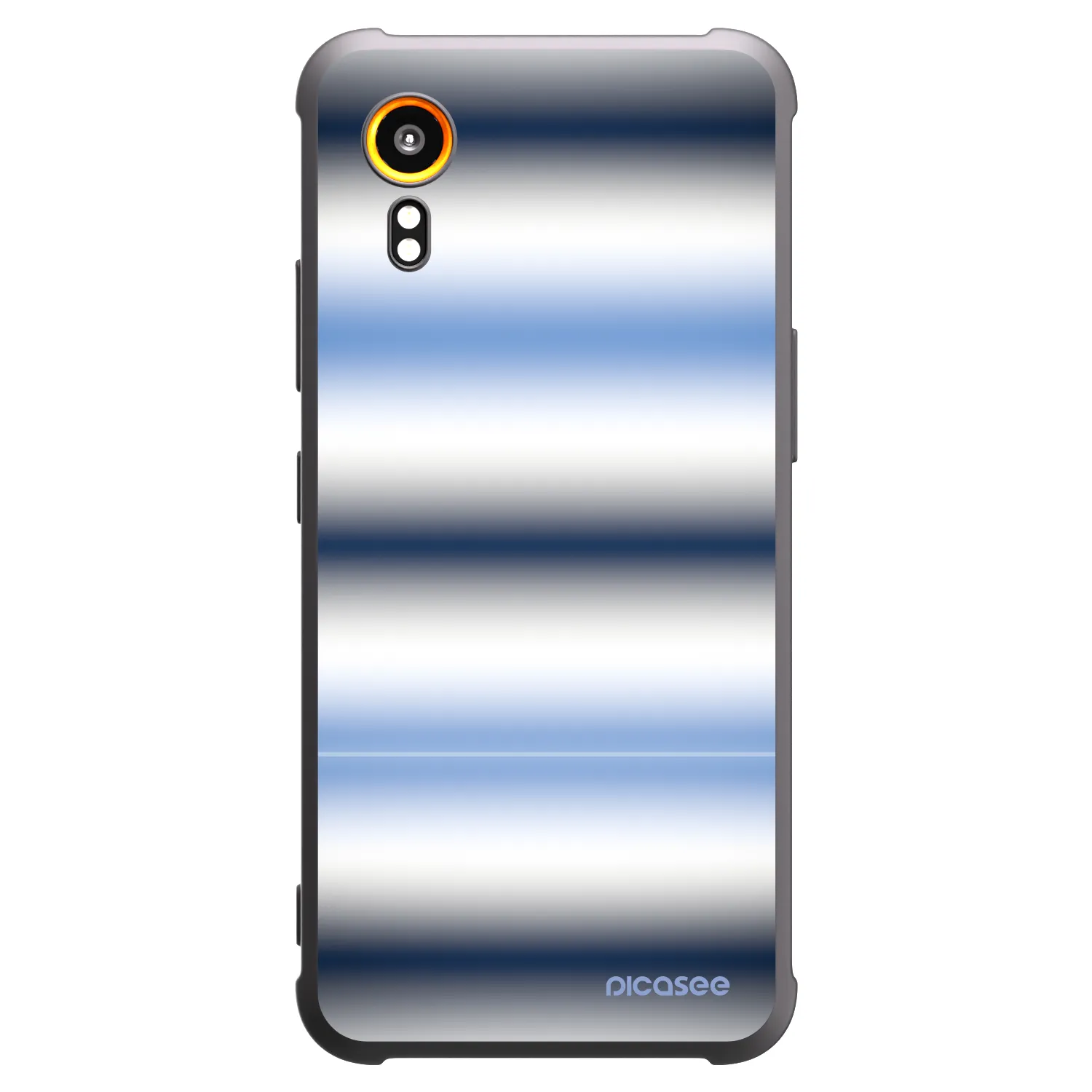 Picasee silikonowe czarne etui na Samsung Galaxy Xcover 7 - Static Lines