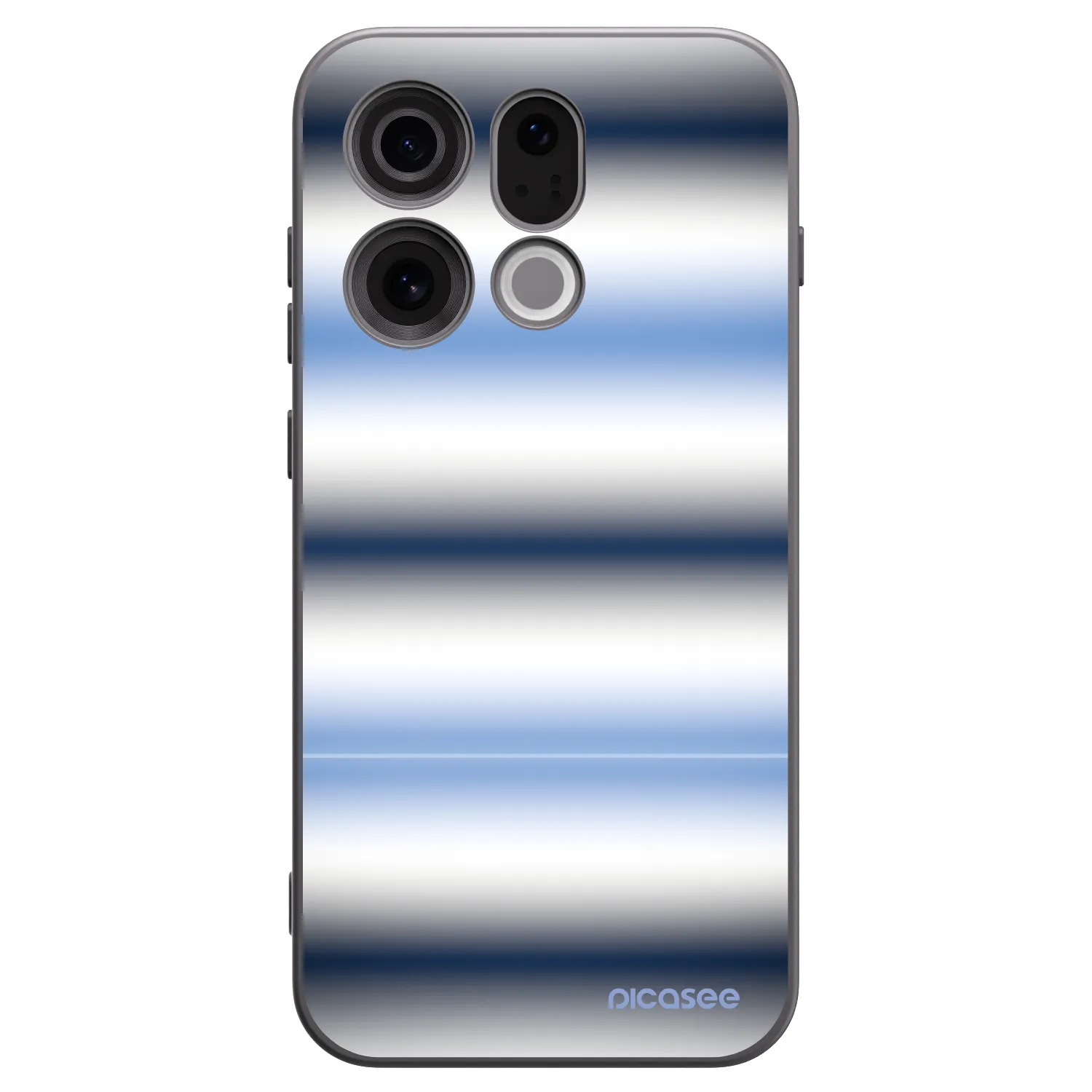 Picasee silikonowe czarne etui na OPPO Find X9 - Static Lines