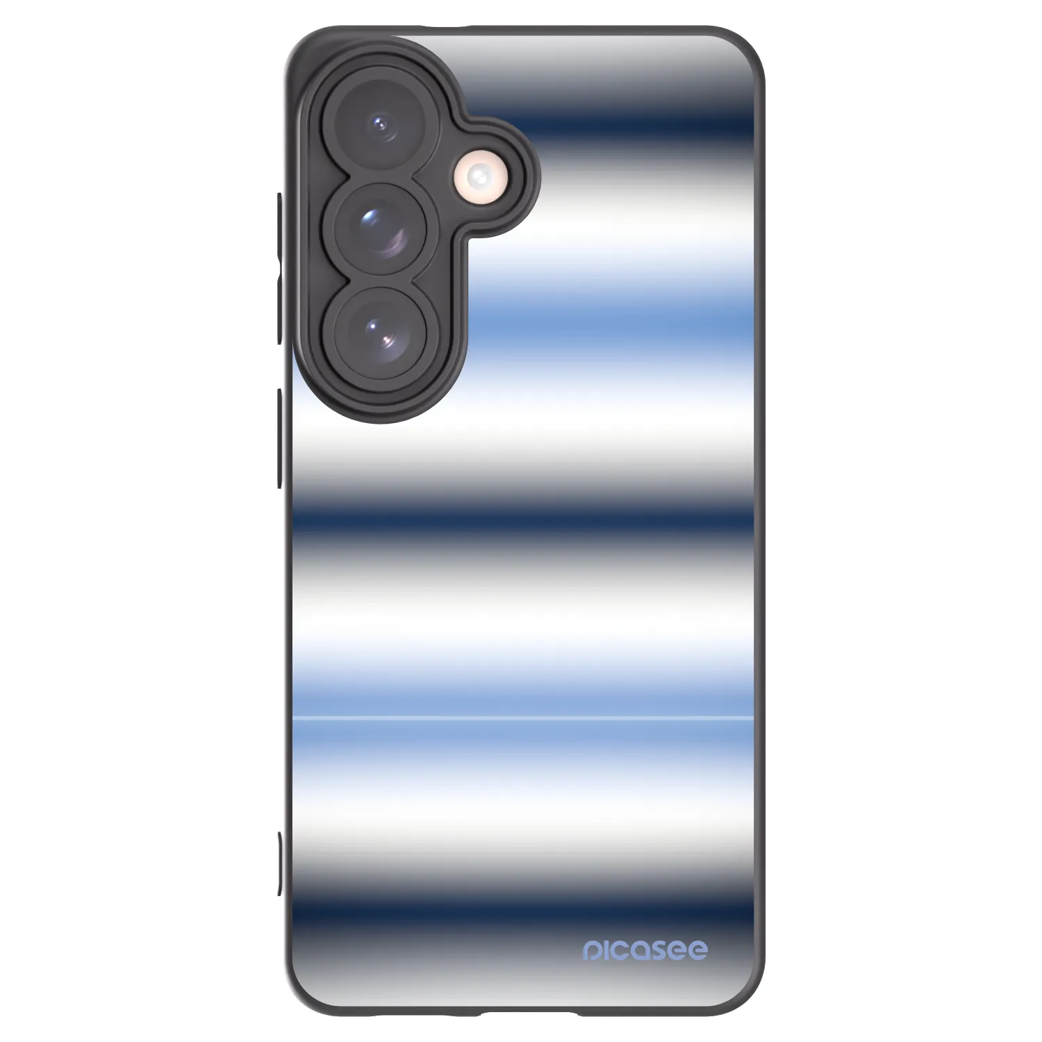 Picasee silikonowe czarne etui na Samsung Galaxy S26 - Static Lines