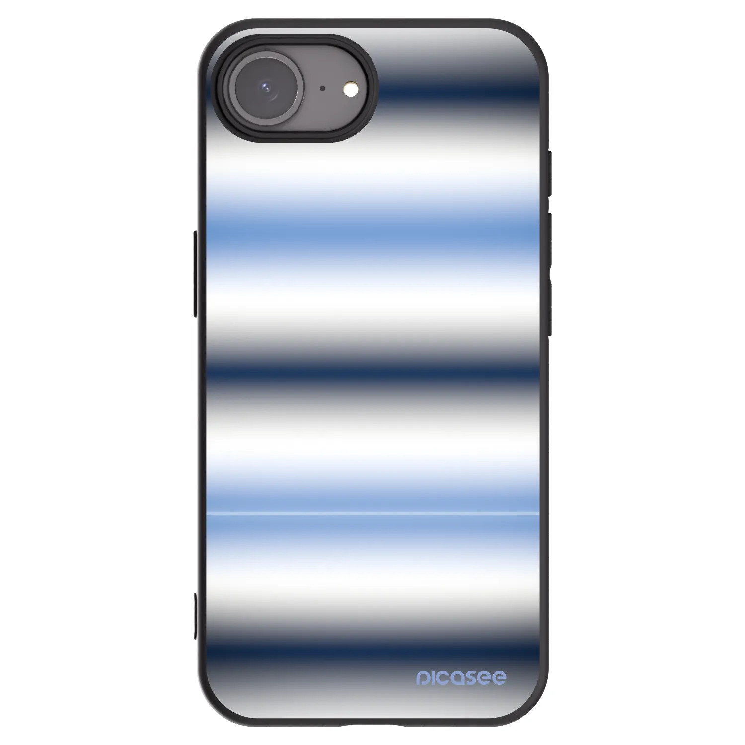 Picasee silikonowe czarne etui na Apple iPhone 17e - Static Lines