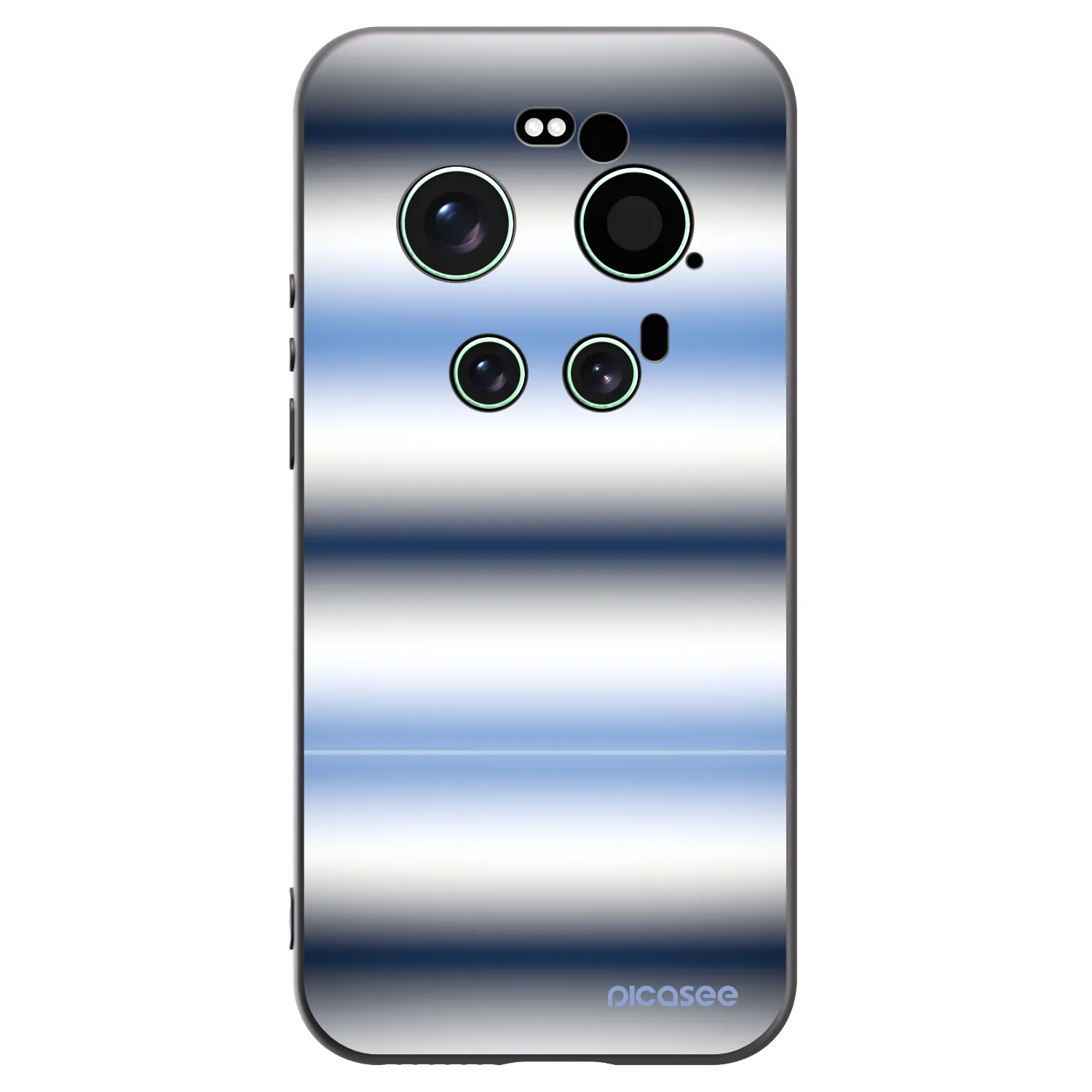 Picasee silikonowe czarne etui na Xiaomi 17 Ultra - Static Lines