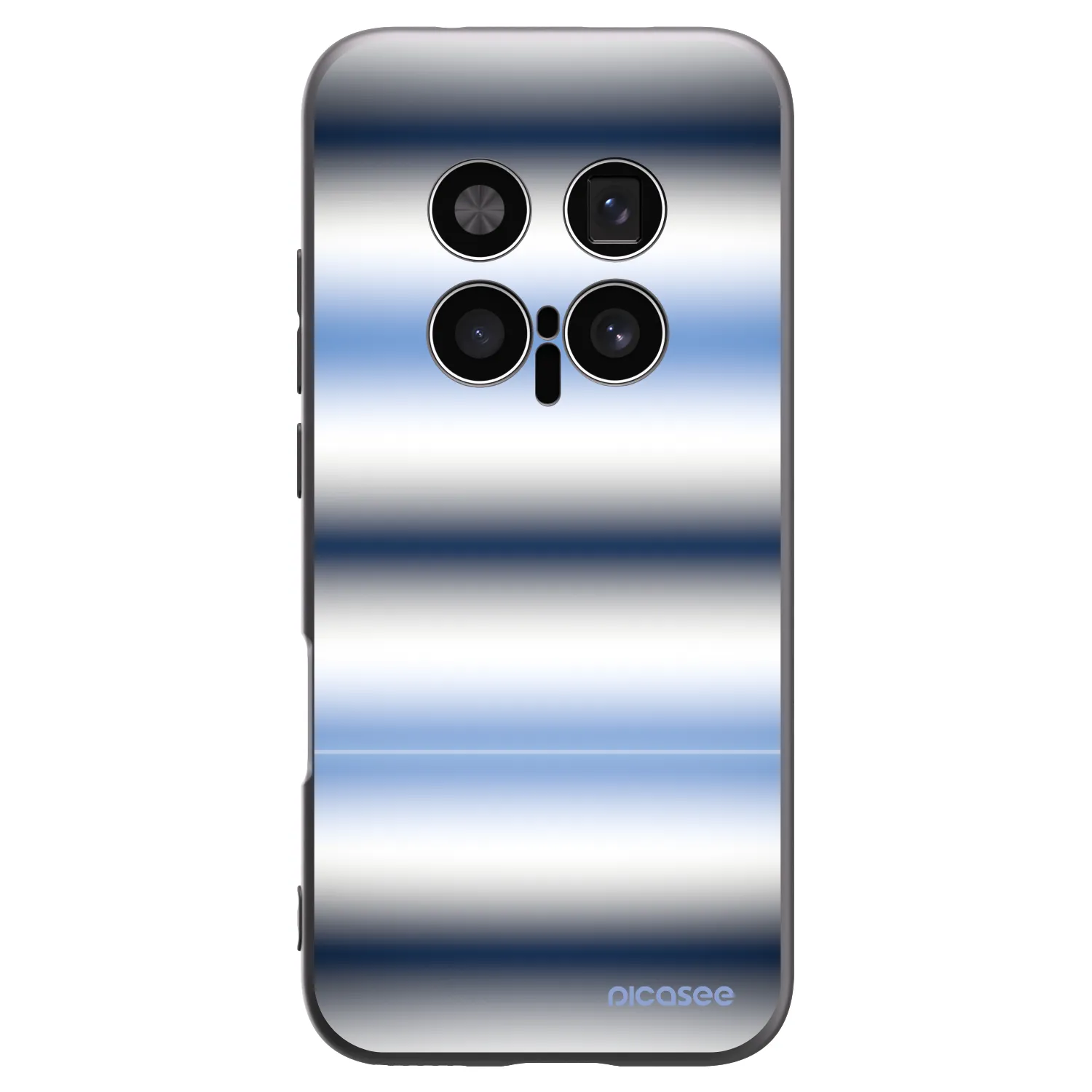 Picasee silikonowe czarne etui na Honor Magic8 Pro 5G - Static Lines