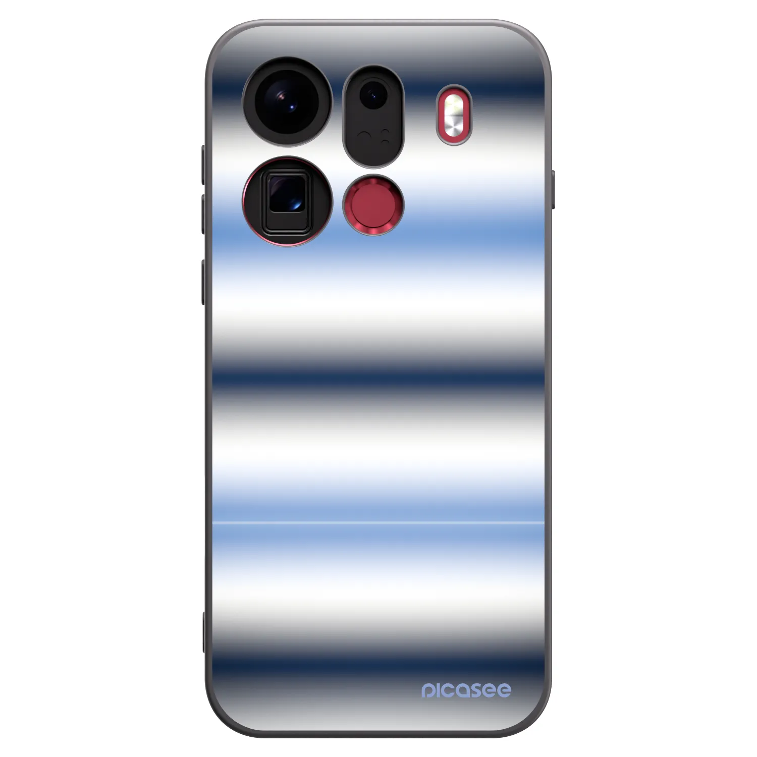 Picasee silikonowe czarne etui na OPPO Find X9 Pro - Static Lines