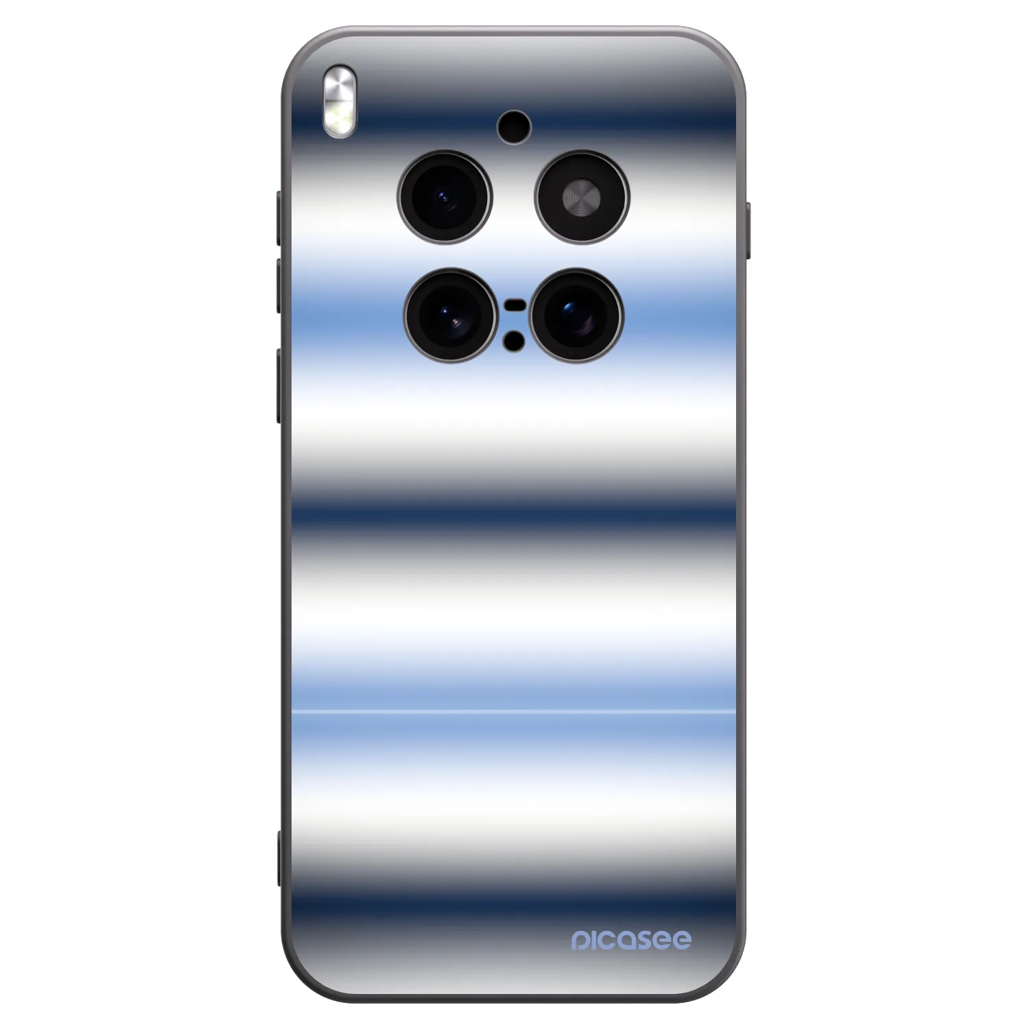 Picasee silikonowe czarne etui na Vivo X300 Pro - Static Lines