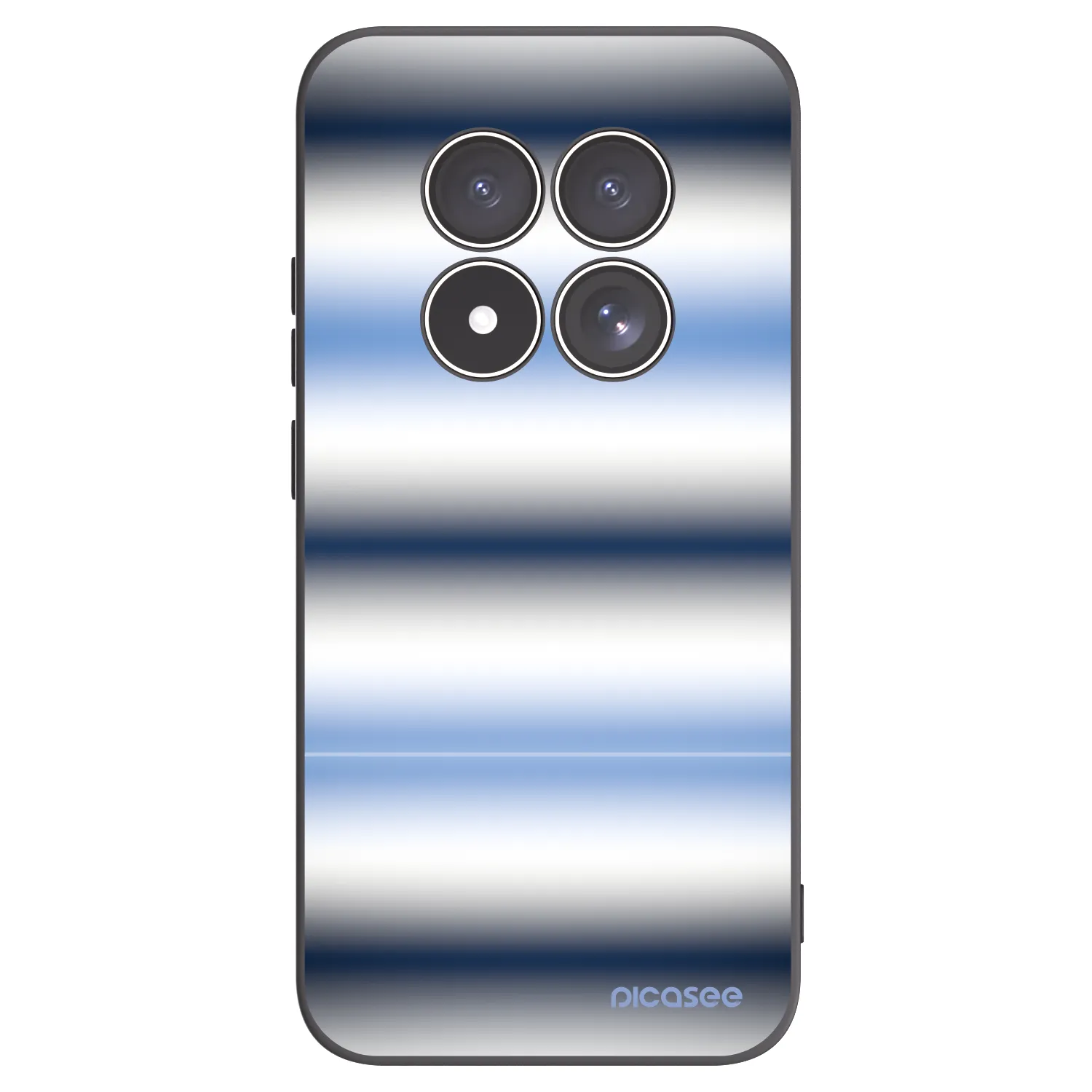 Picasee silikonowe czarne etui na Xiaomi Redmi Note 15 Pro 5G - Static Lines