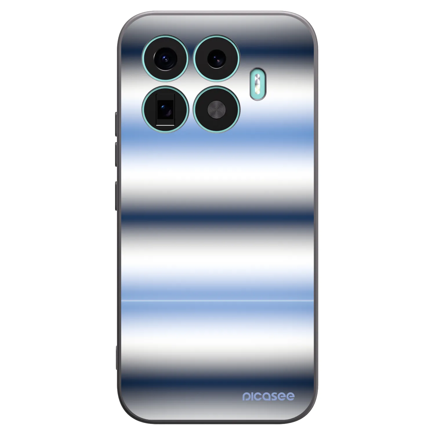 Picasee silikonowe czarne etui na Xiaomi 17T - Static Lines