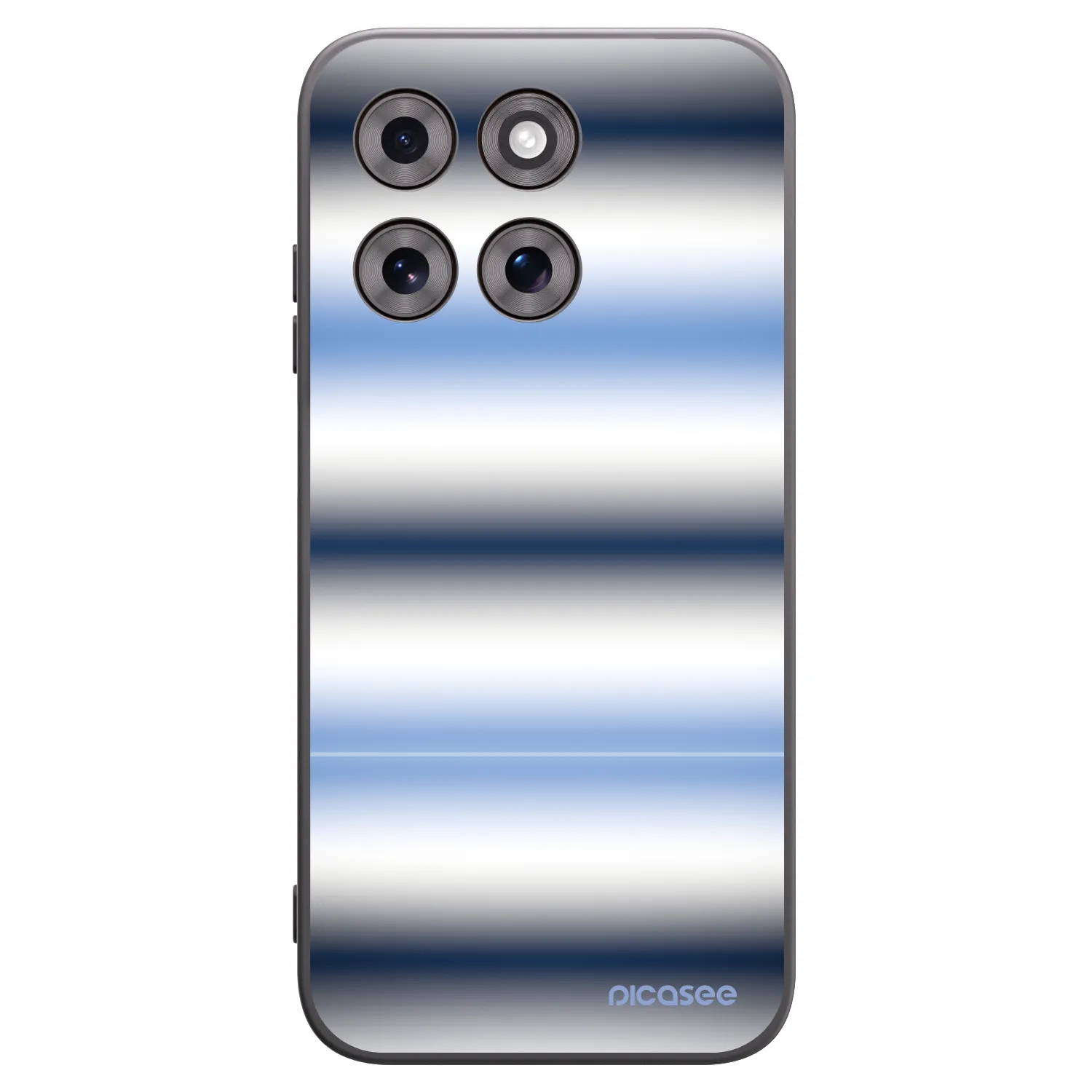 Picasee silikonowe czarne etui na Motorola Moto G77 - Static Lines