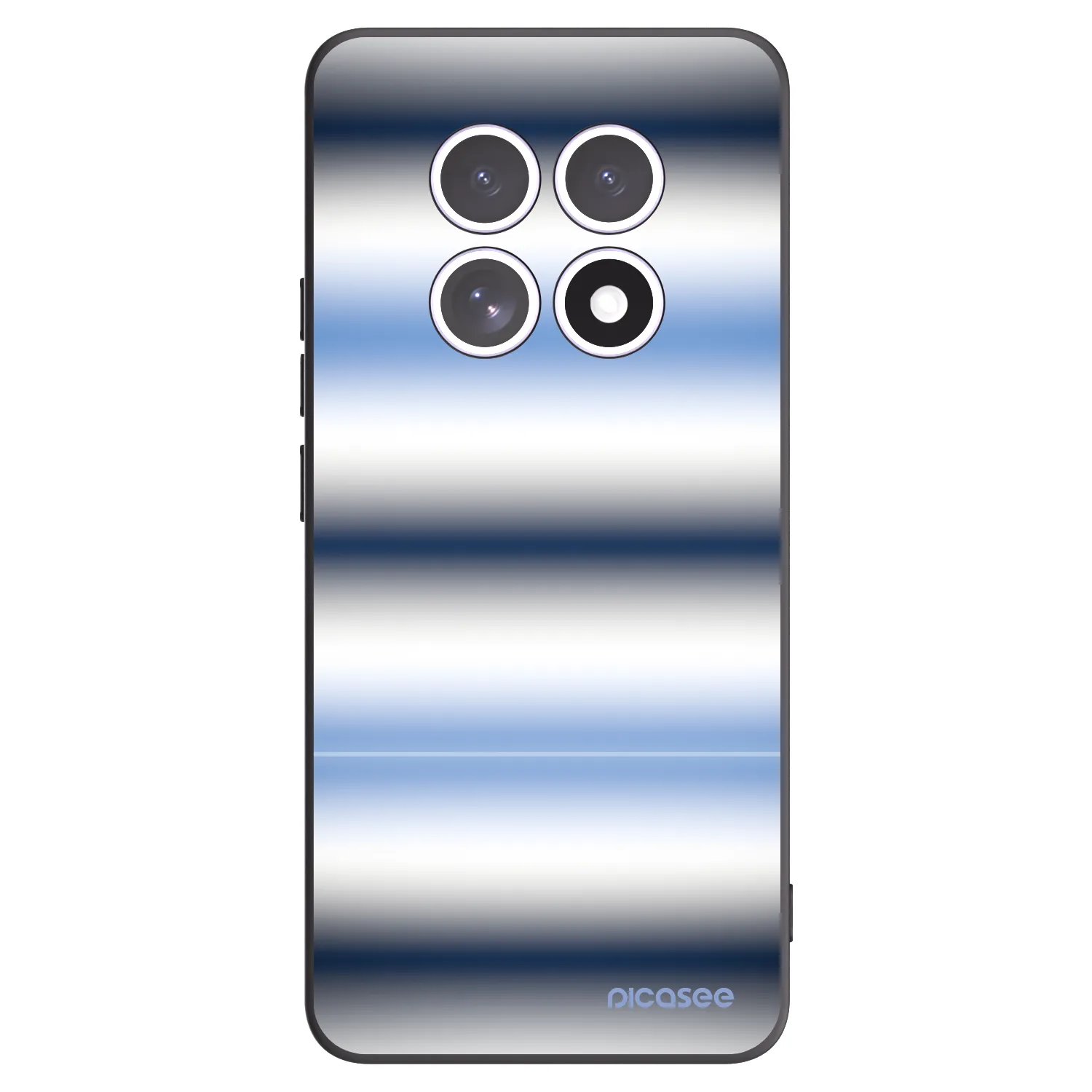Picasee silikonowe czarne etui na Xiaomi Redmi Note 15 5G - Static Lines