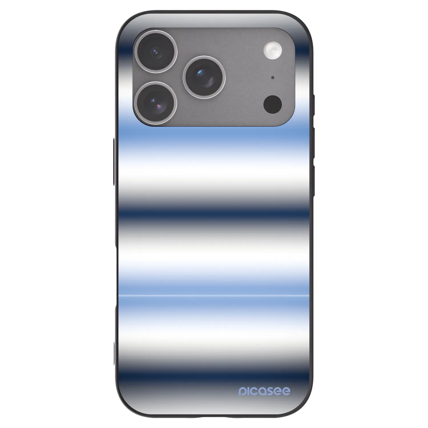Picasee silikonowe czarne etui na Apple iPhone 18 Pro - Static Lines