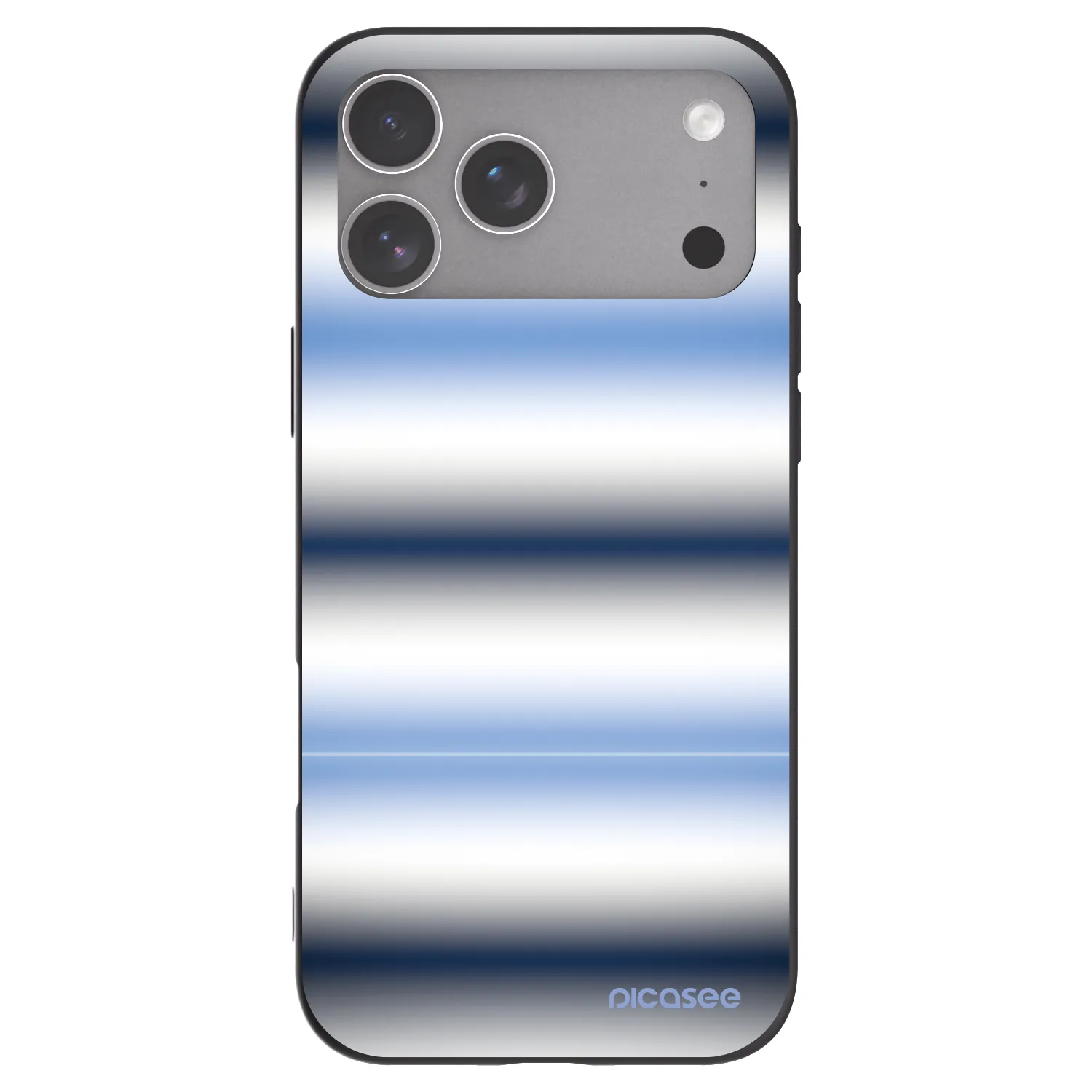 Picasee silikonowe czarne etui na Apple iPhone 18 Pro Max - Static Lines