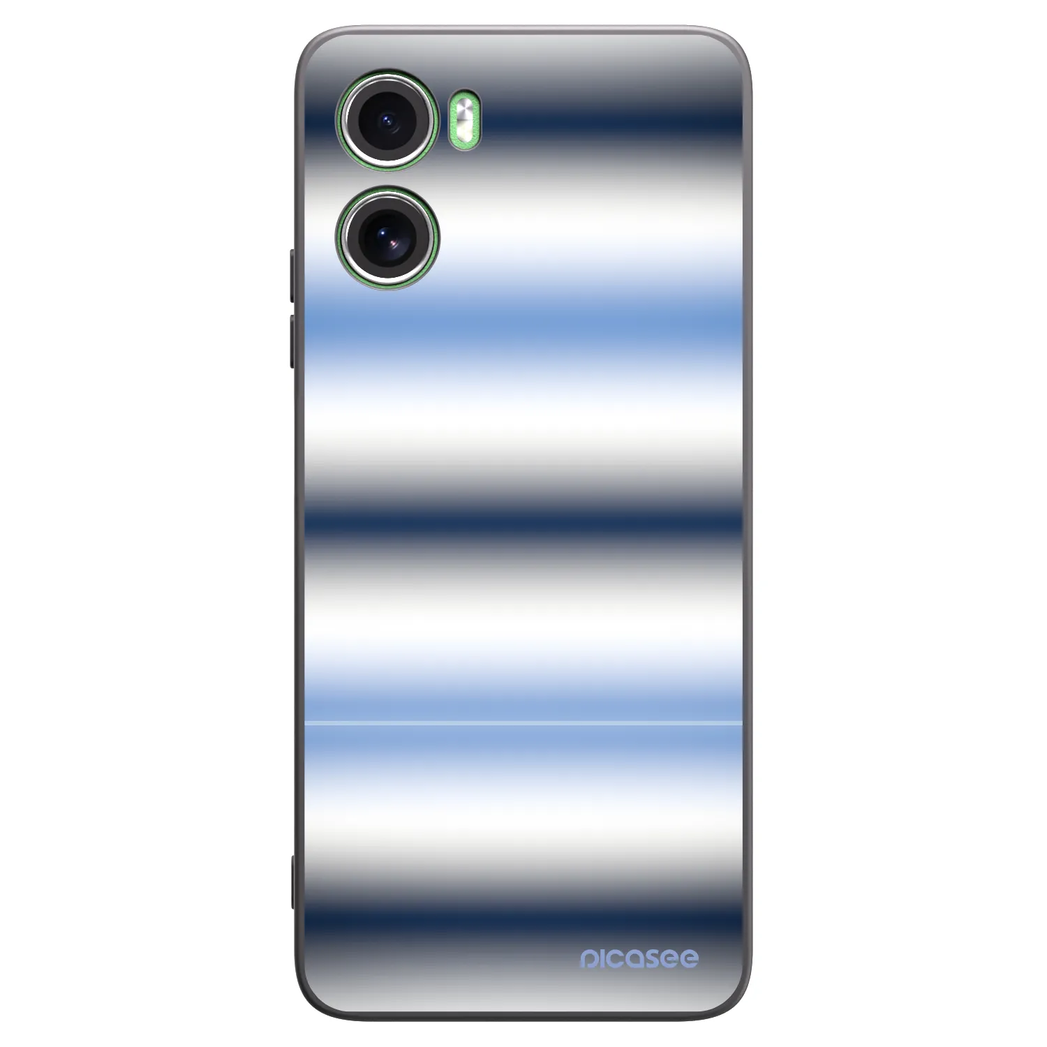 Picasee silikonowe czarne etui na Motorola Moto G06 - Static Lines