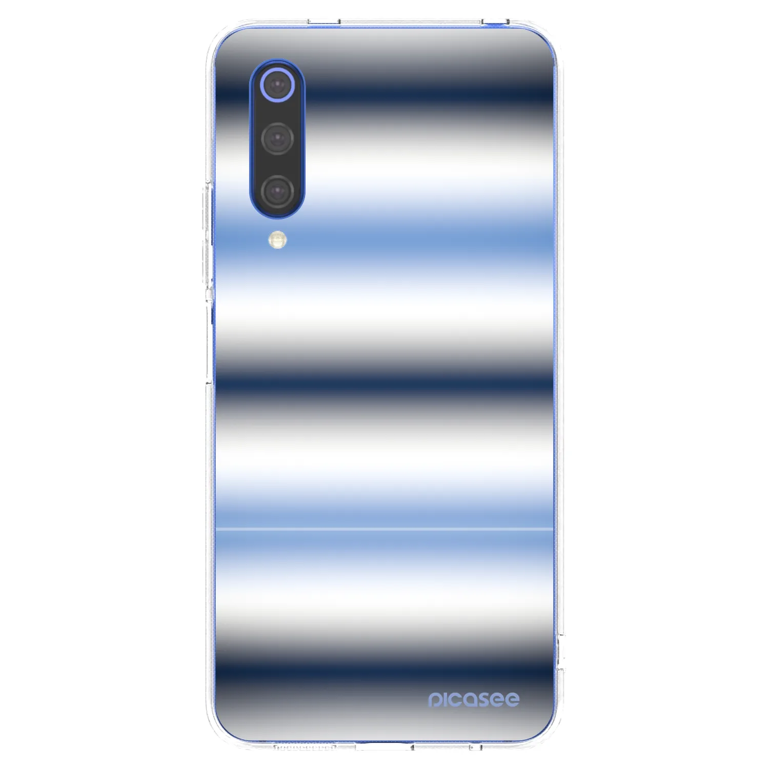 Picasee silikonowe przeźroczyste etui na Xiaomi Mi 9 SE - Static Lines