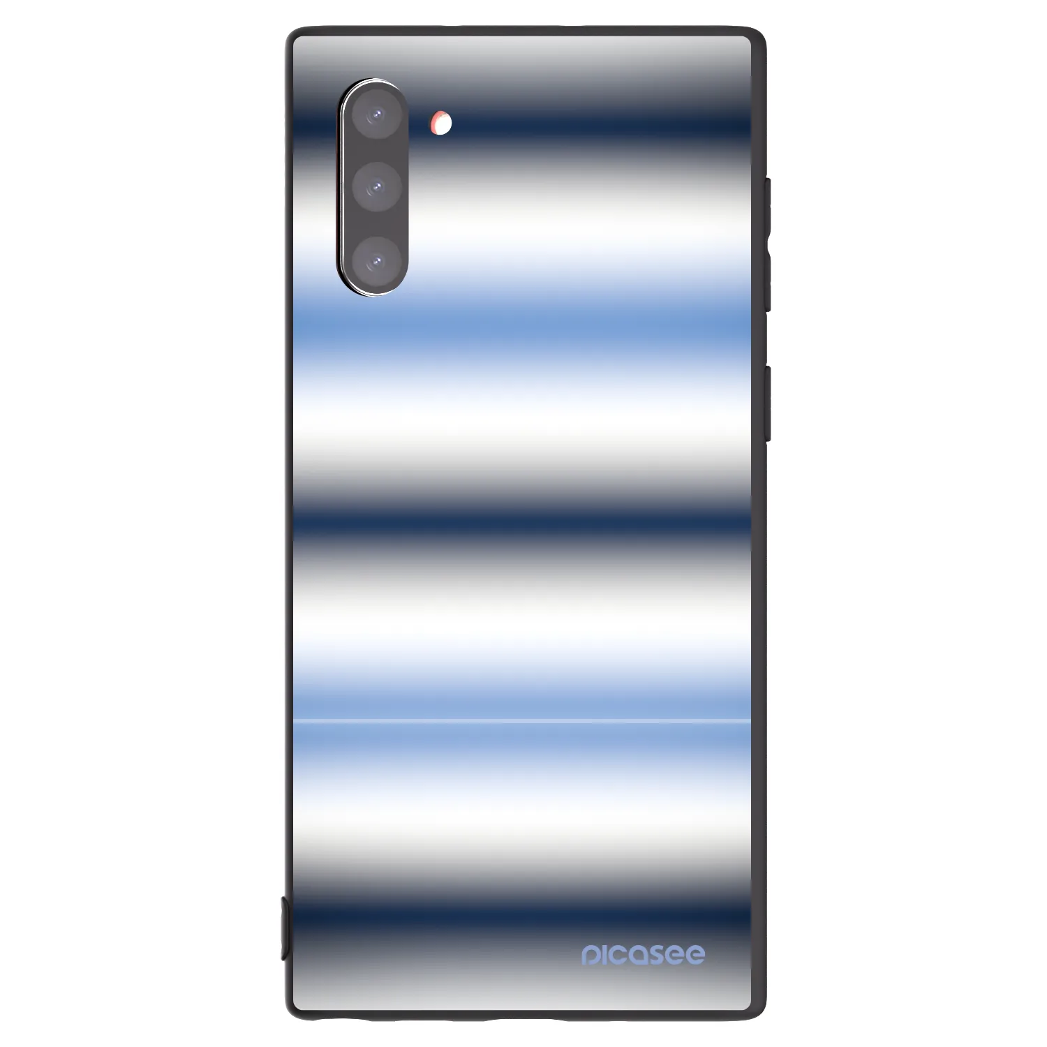 Picasee silikonowe czarne etui na Samsung Galaxy Note 10 N970F - Static Lines