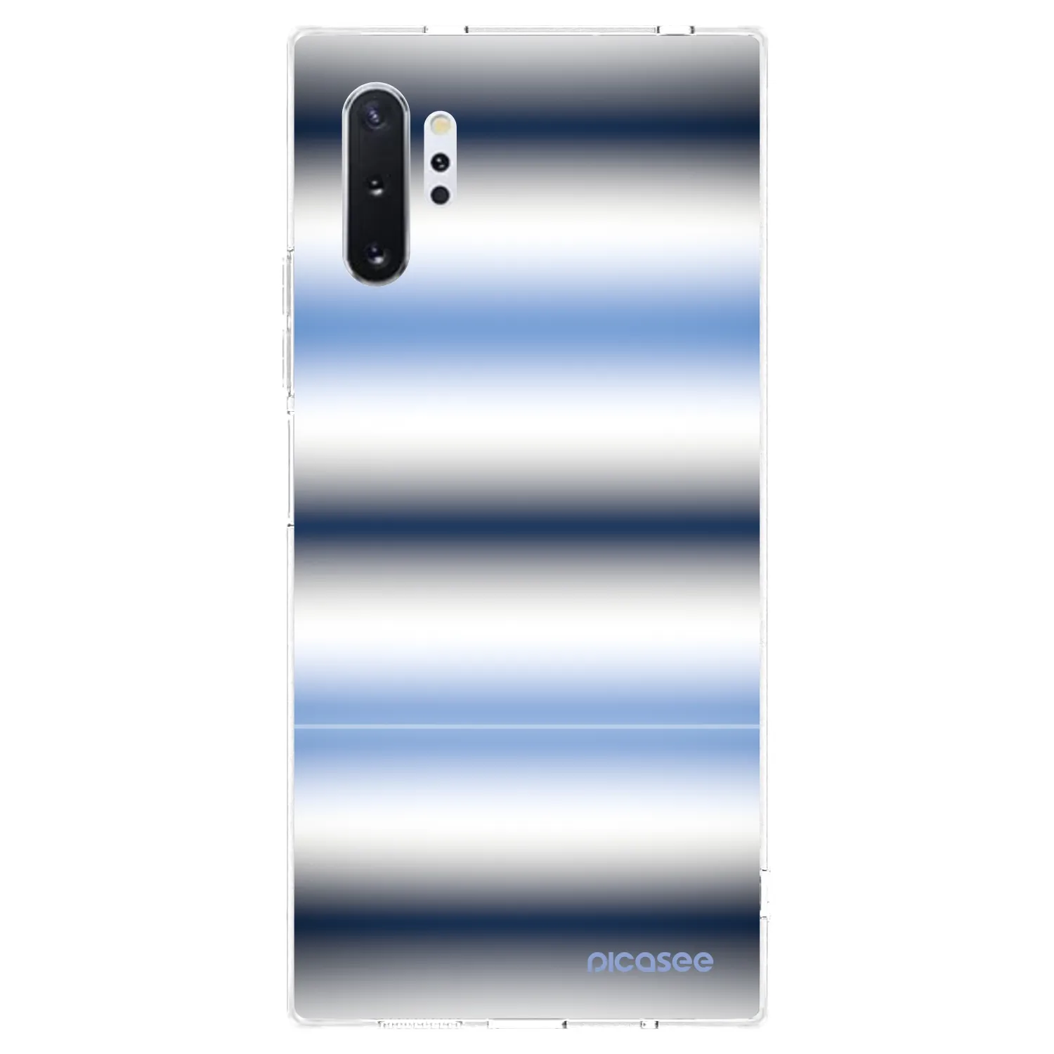 Picasee silikonowe przeźroczyste etui na Samsung Galaxy Note 10+ N975F - Static Lines