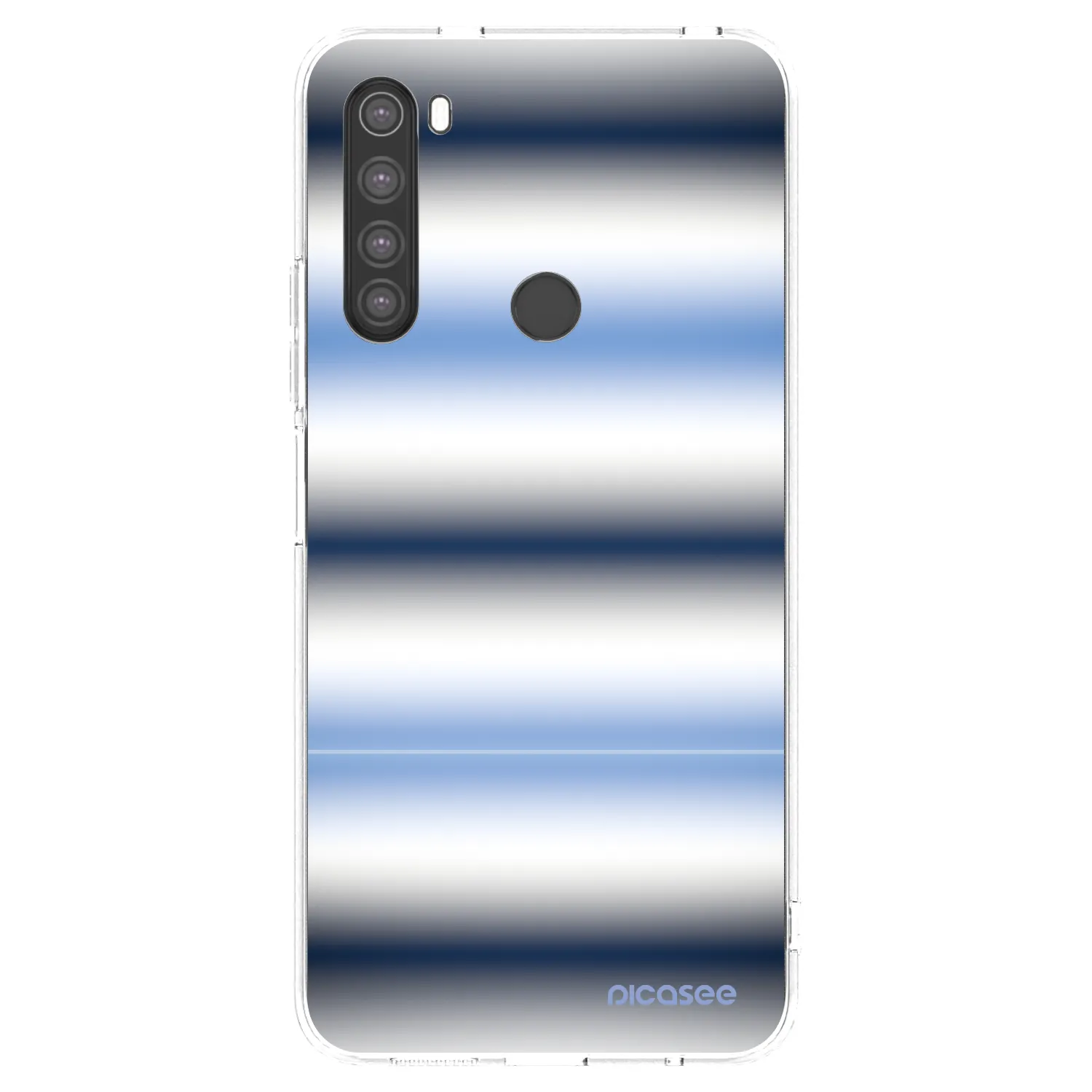 Picasee silikonowe przeźroczyste etui na Xiaomi Redmi Note 8 - Static Lines
