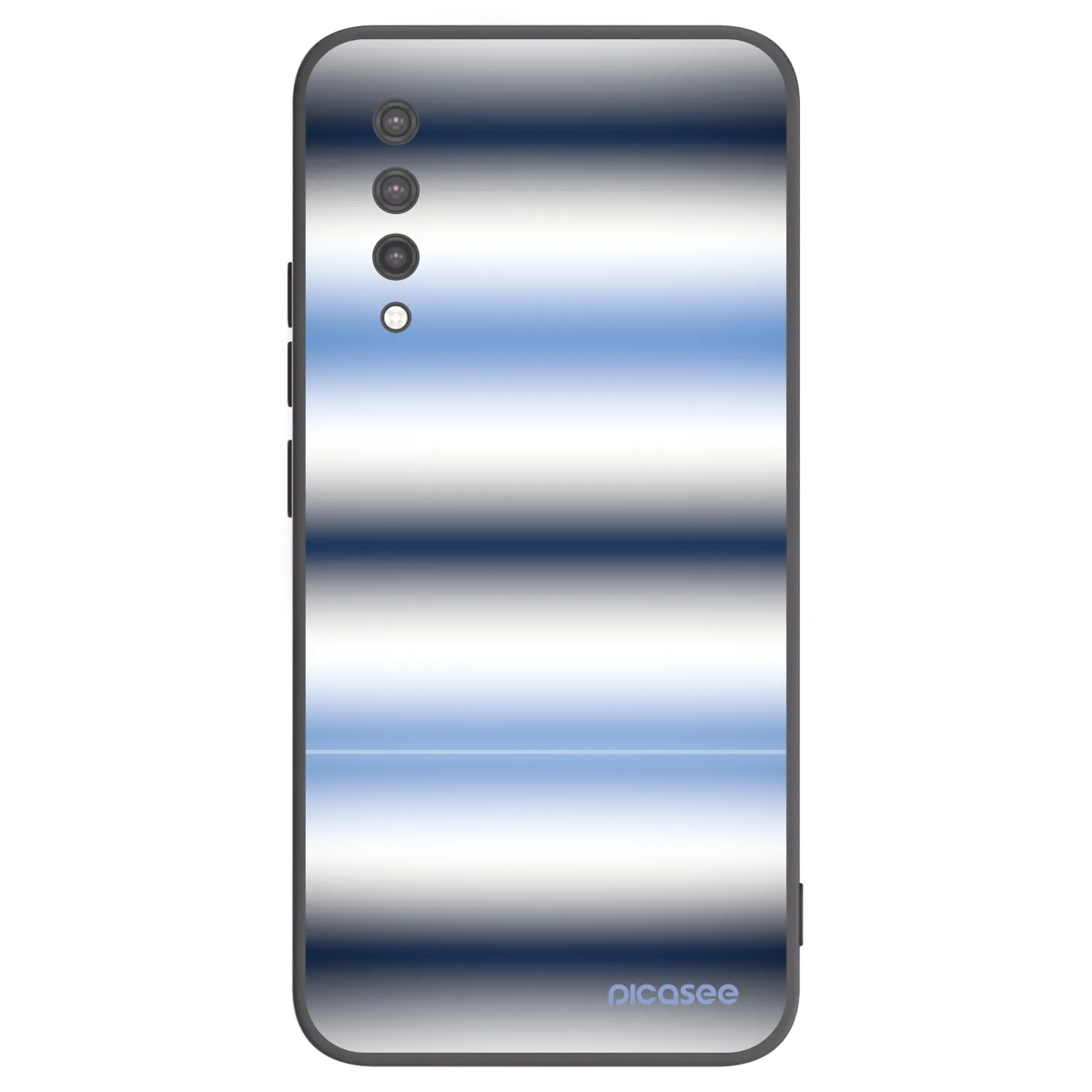 Picasee silikonowe czarne etui na Xiaomi Mi 9 Lite - Static Lines