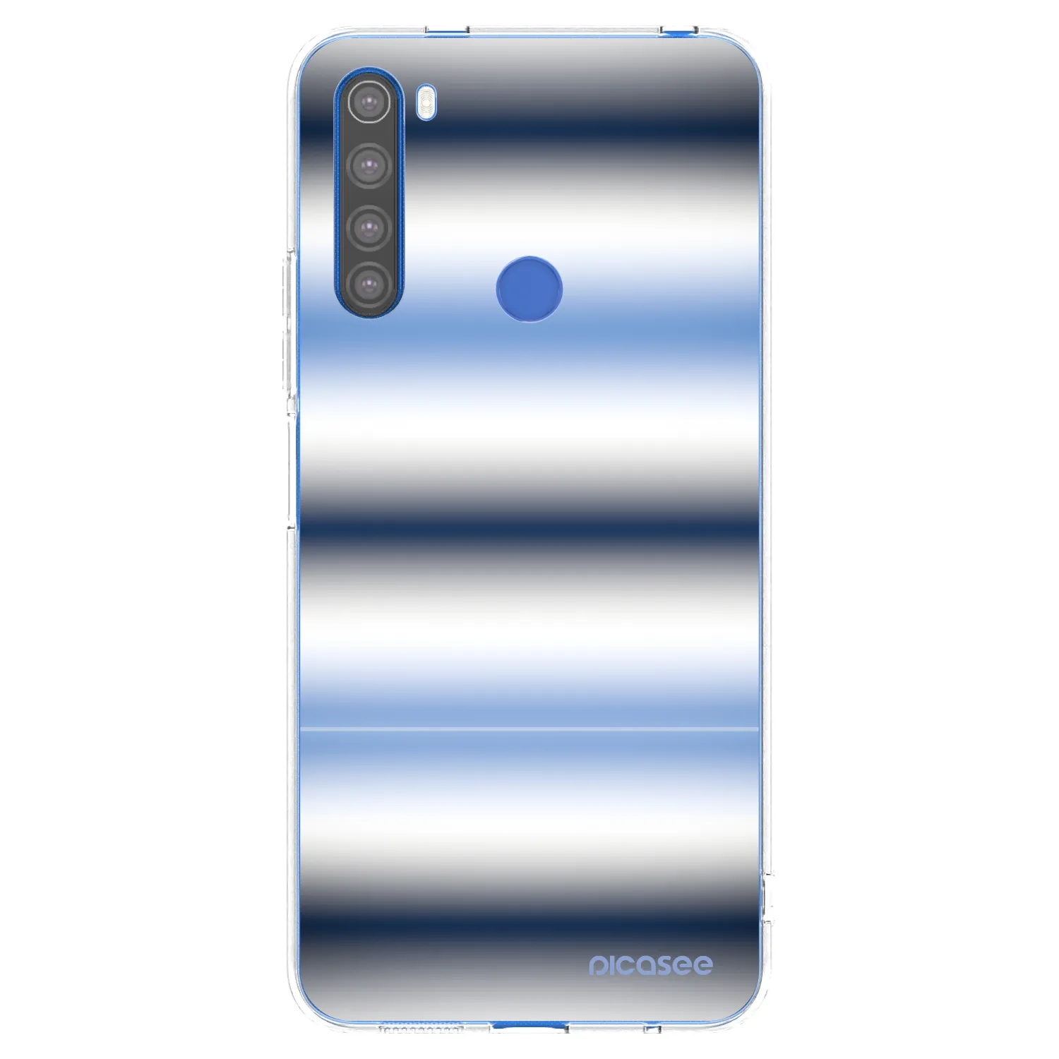 Picasee silikonowe przeźroczyste etui na Xiaomi Redmi Note 8T - Static Lines