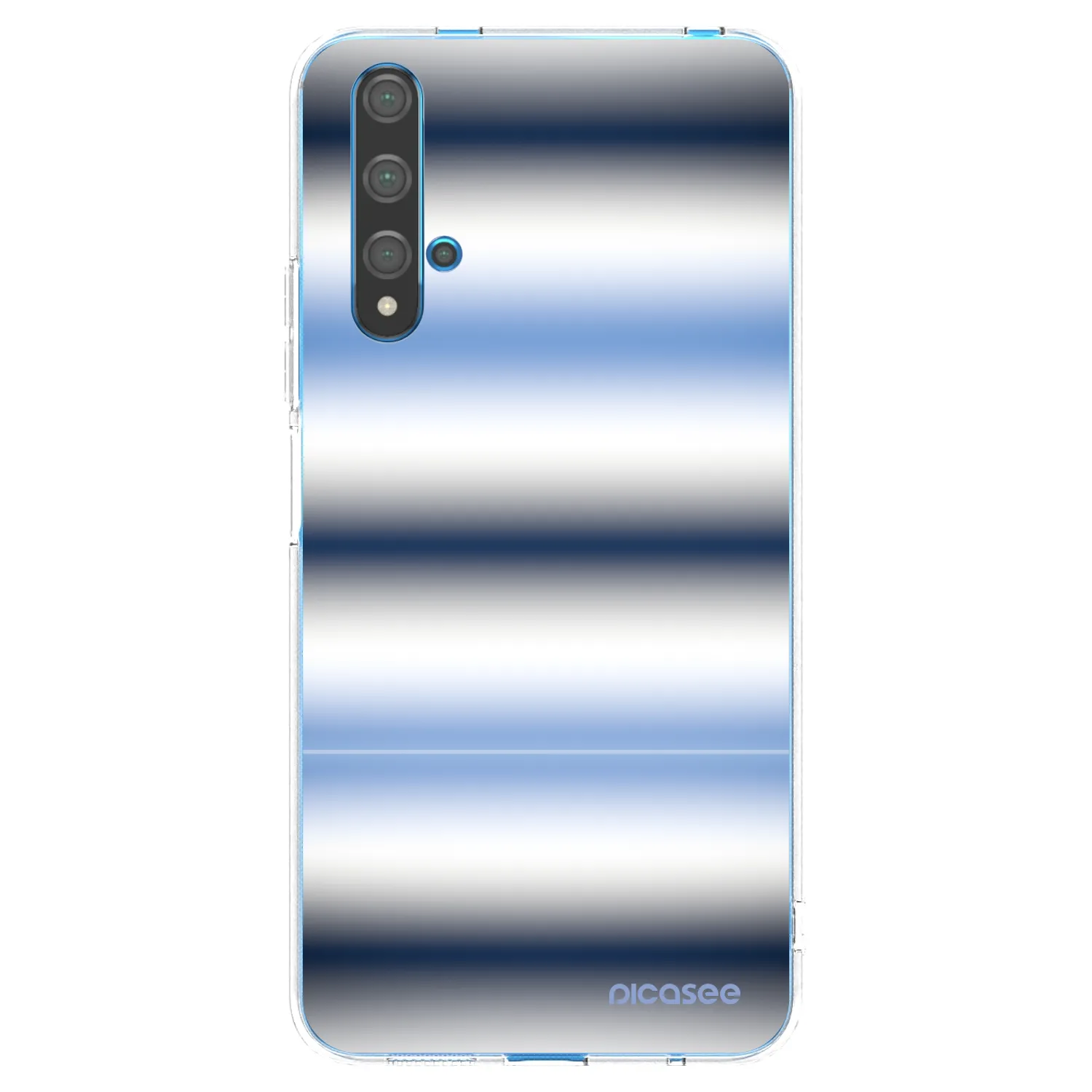 Picasee silikonowe przeźroczyste etui na Huawei Nova 5T - Static Lines