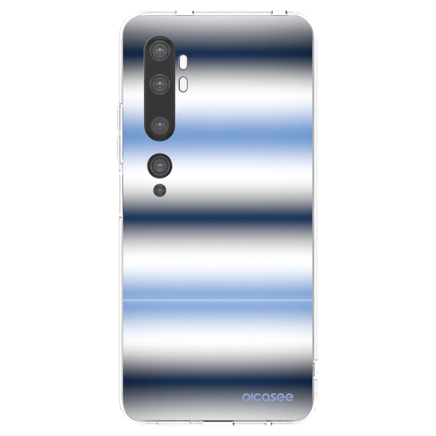 Picasee silikonowe przeźroczyste etui na Xiaomi Mi Note 10 (Pro) - Static Lines