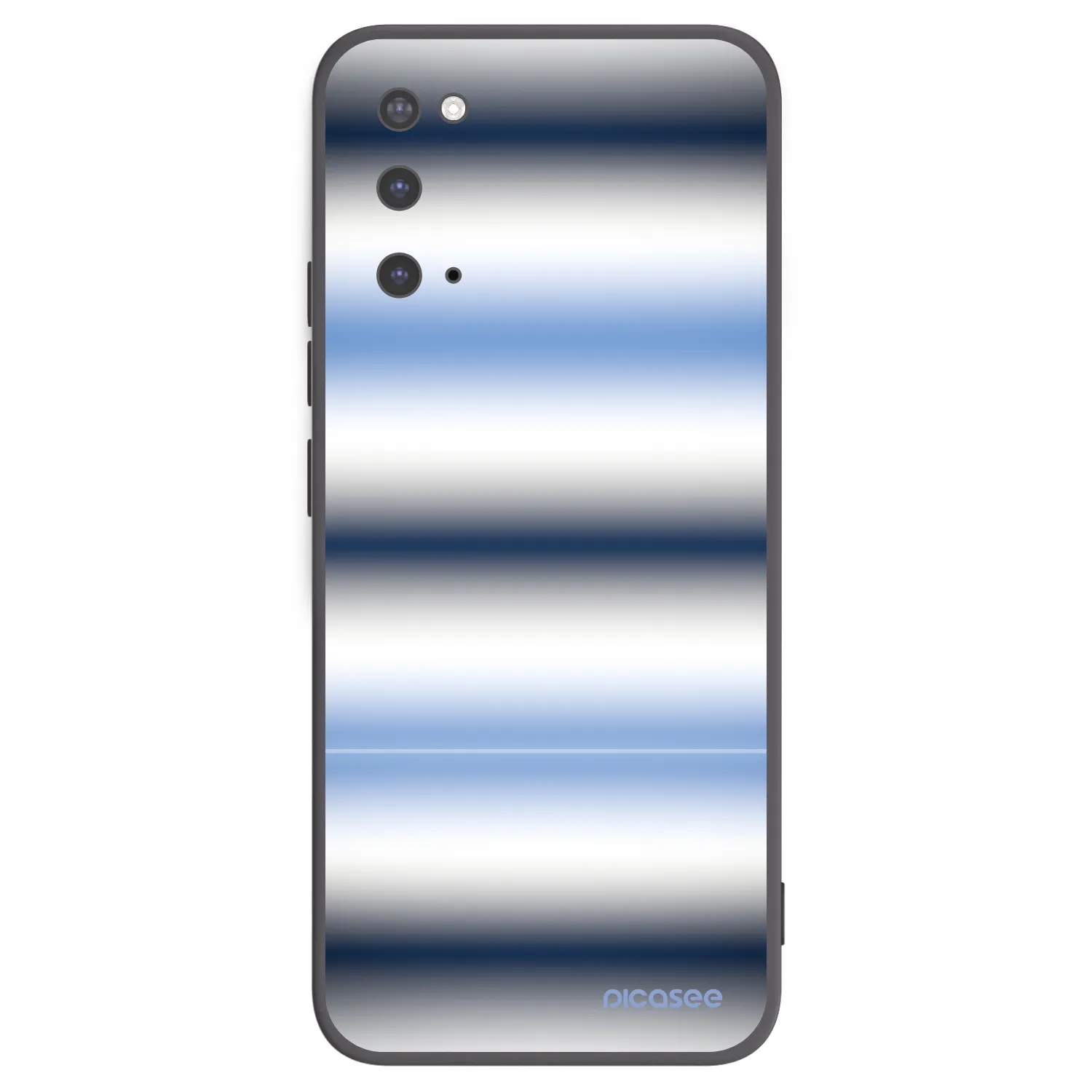 Picasee silikonowe czarne etui na Samsung Galaxy S20 G980F - Static Lines