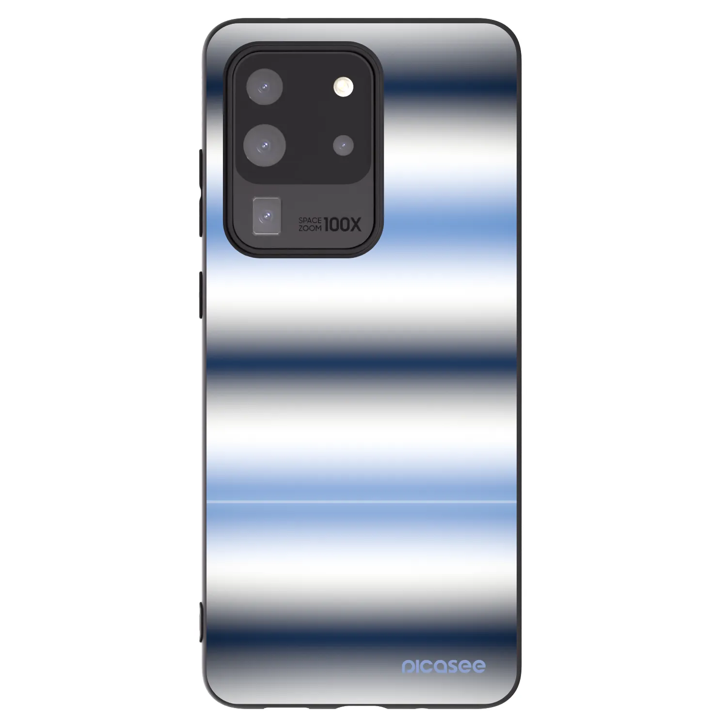 Picasee silikonowe czarne etui na Samsung Galaxy S20 Ultra 5G G988F - Static Lines