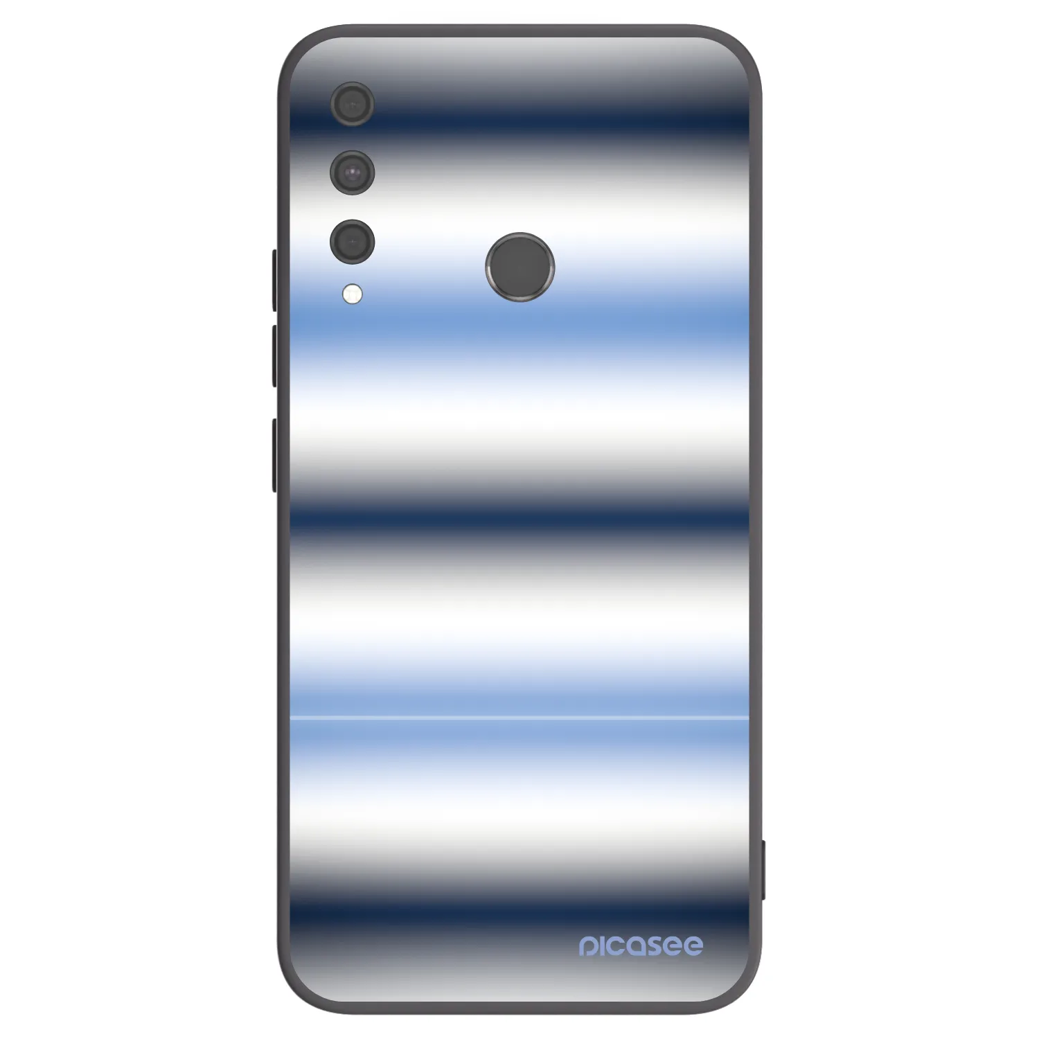 Picasee silikonowe czarne etui na Huawei P40 Lite E - Static Lines