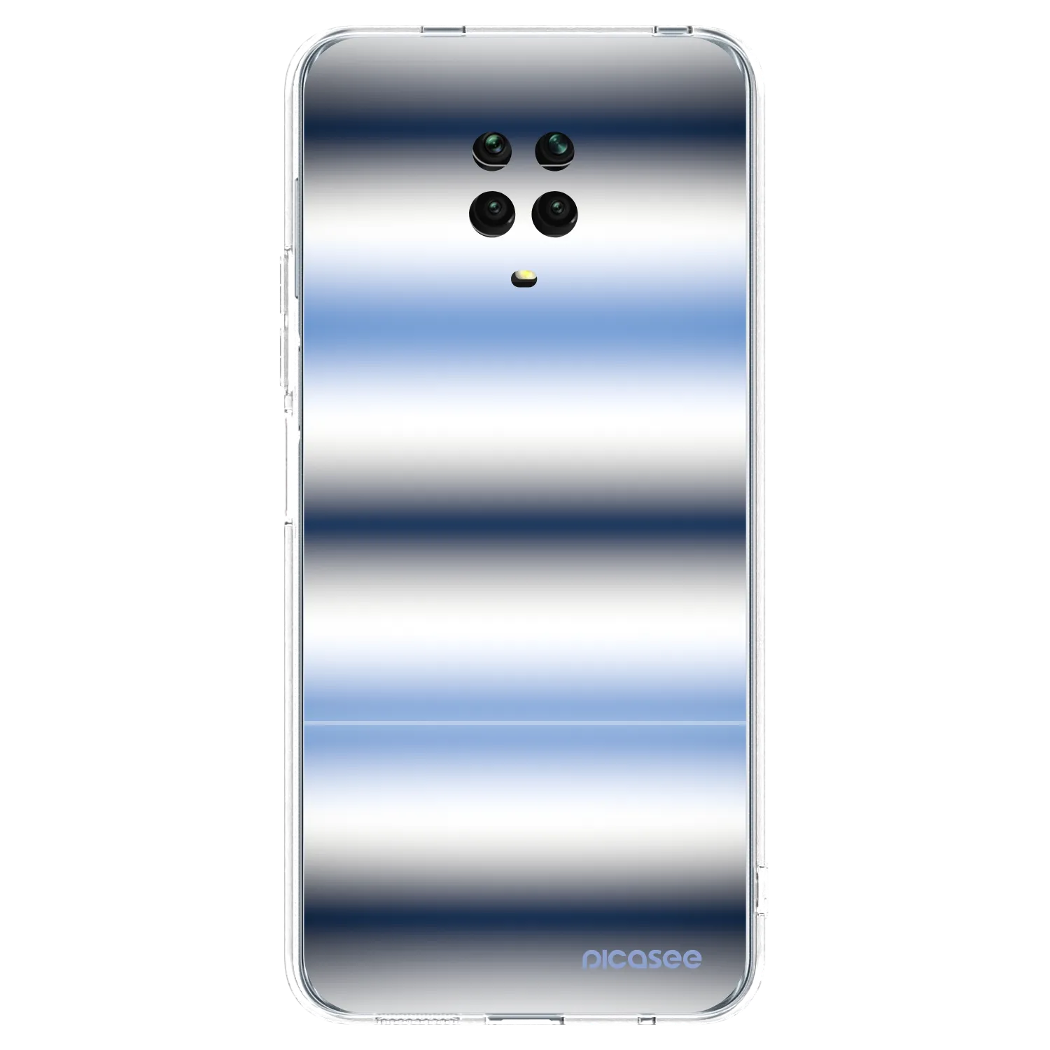 Picasee silikonowe przeźroczyste etui na Xiaomi Redmi Note 9 Pro - Static Lines