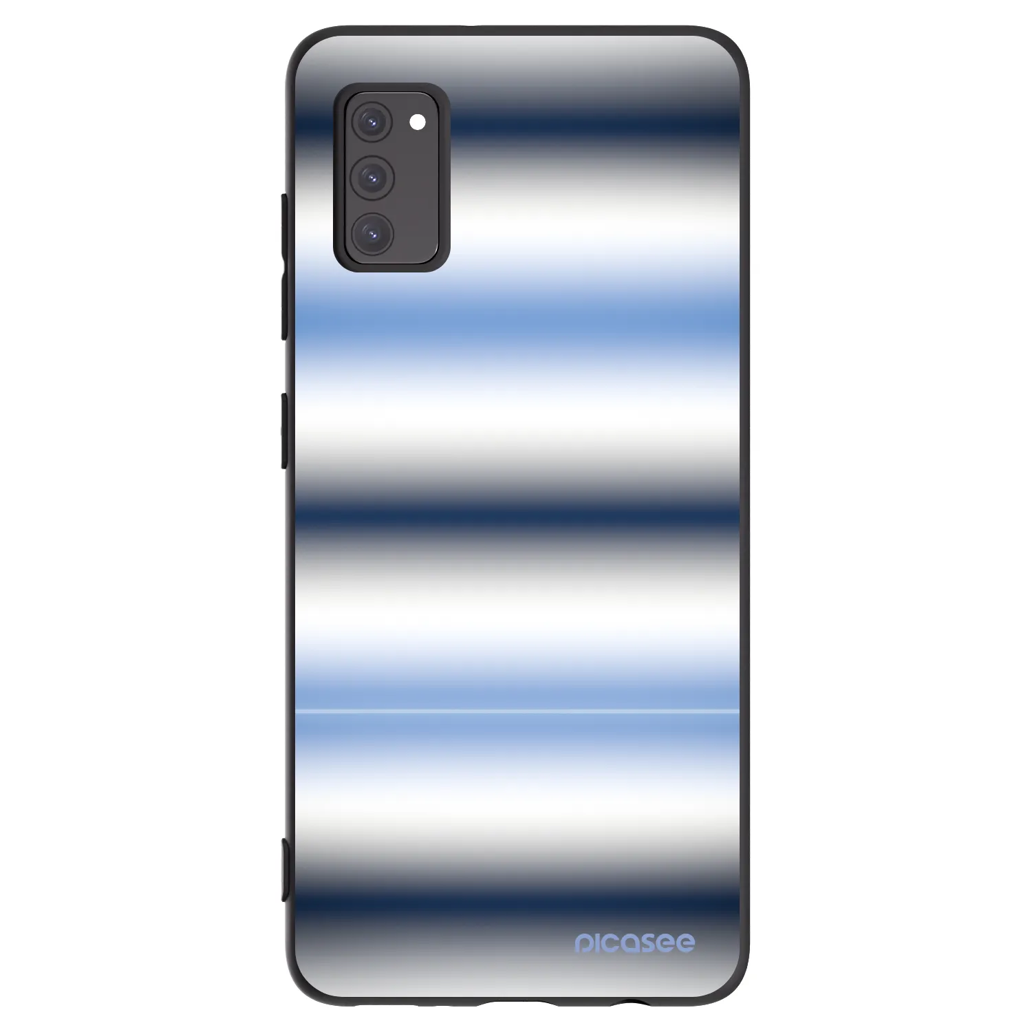 Picasee silikonowe czarne etui na Samsung Galaxy A41 A415F - Static Lines