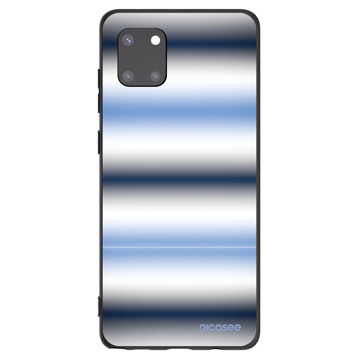 Picasee silikonowe czarne etui na Samsung Galaxy Note 10 Lite N770F - Static Lines