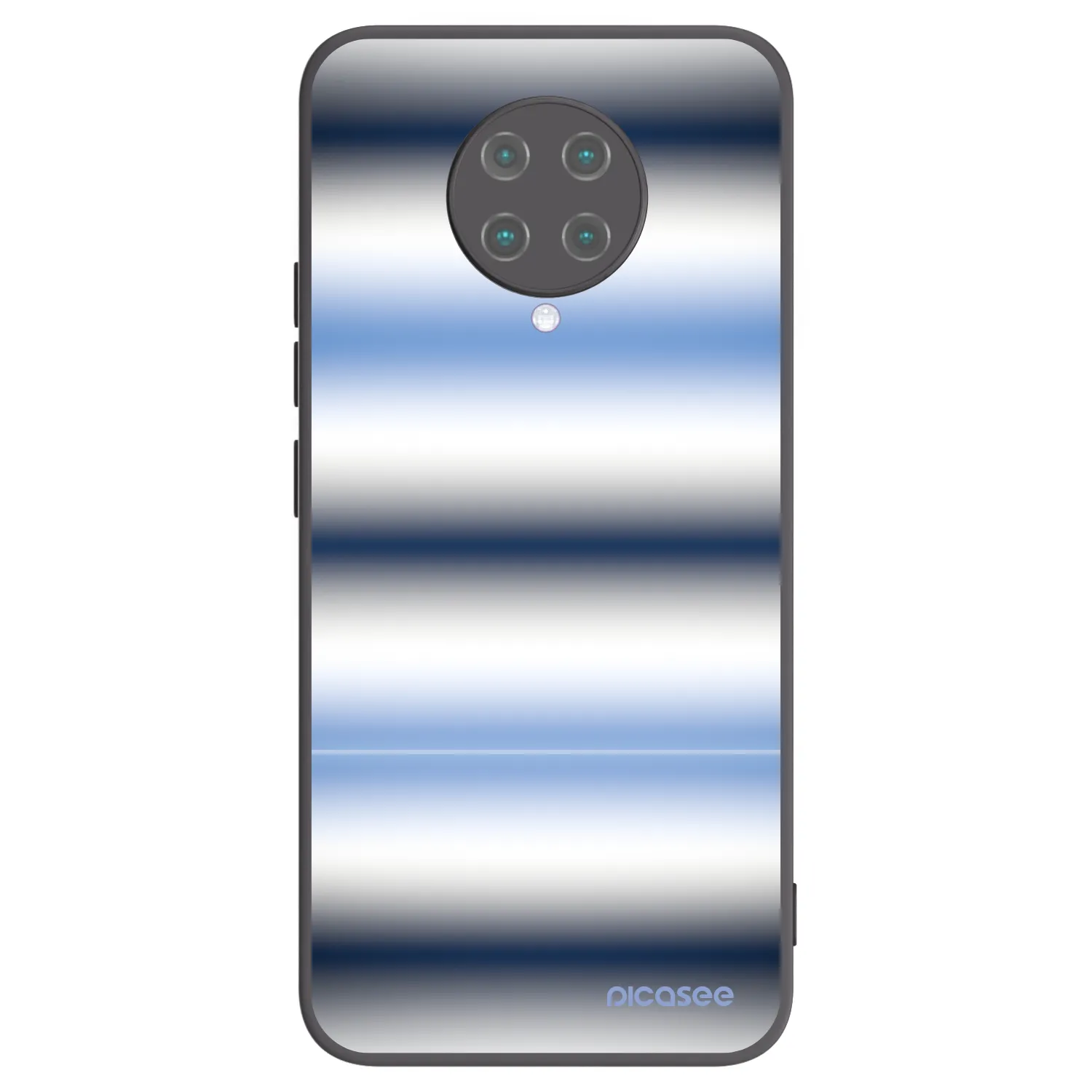 Picasee silikonowe czarne etui na Xiaomi Poco F2 Pro - Static Lines