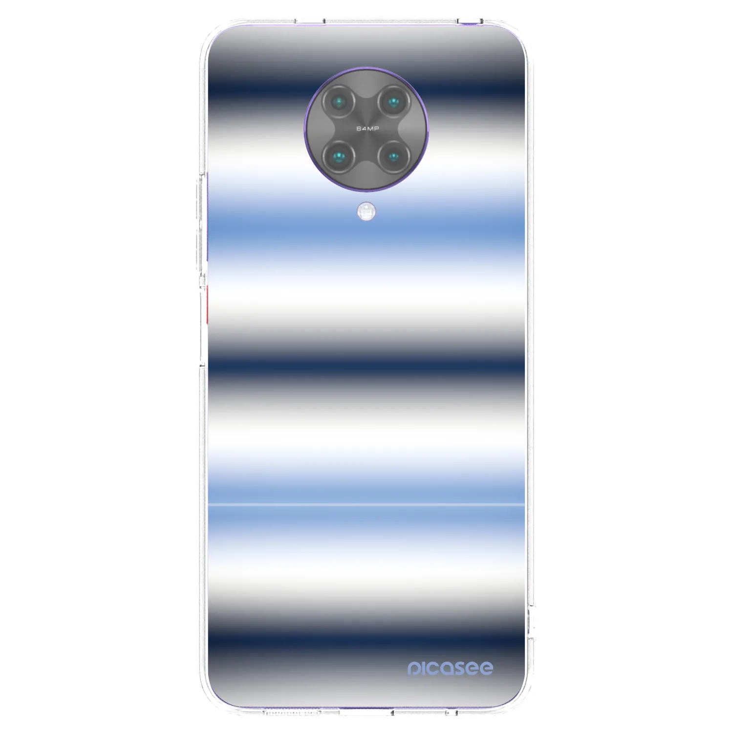 Picasee silikonowe przeźroczyste etui na Xiaomi Poco F2 Pro - Static Lines