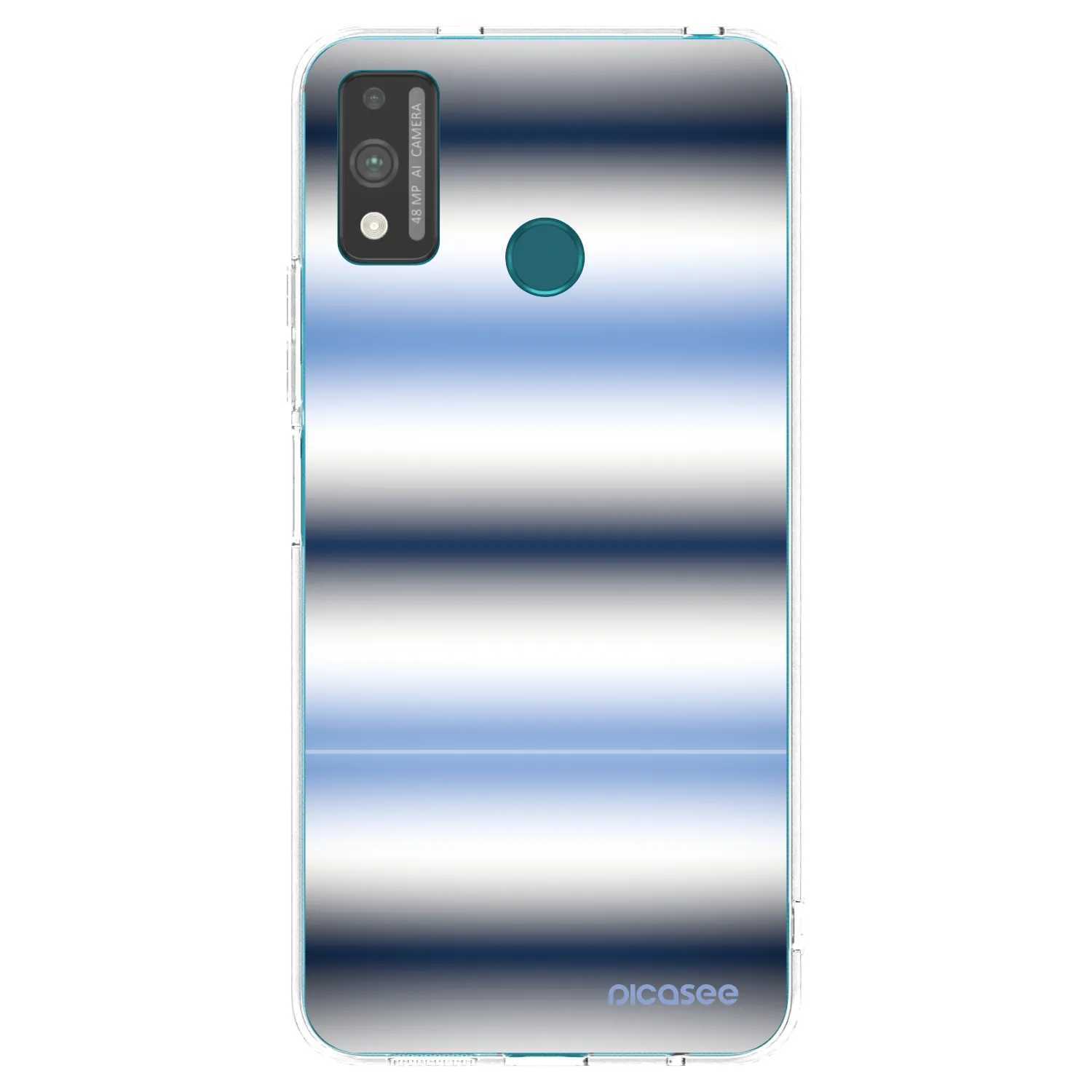 Picasee silikonowe przeźroczyste etui na Honor 9X Lite - Static Lines