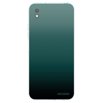 Picasee silikonowe czarne etui na Xiaomi Redmi 9A - Verdant Fade
