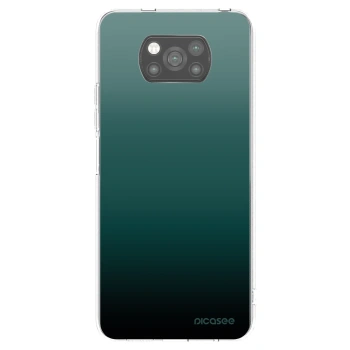 Picasee silikonowe czarne etui na Xiaomi Poco X3 - Verdant Fade
