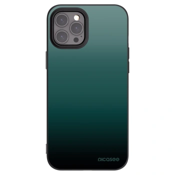 Picasee silikonowe czarne etui na Apple iPhone 12 Pro Max - Verdant Fade