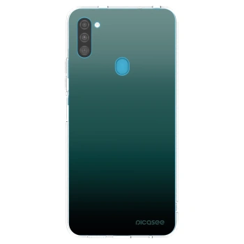 Picasee silikonowe przeźroczyste etui na Samsung Galaxy M11 - Verdant Fade