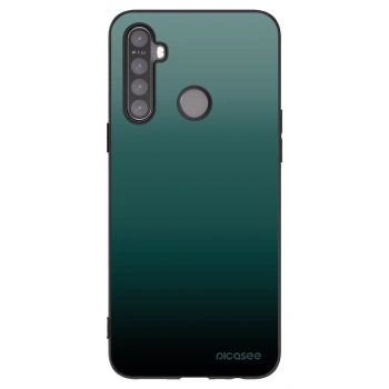 Picasee silikonowe czarne etui na Realme 5 - Verdant Fade