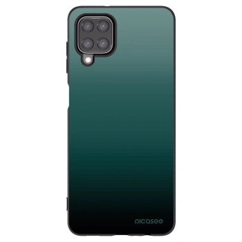 Picasee silikonowe czarne etui na Samsung Galaxy A12 A125F - Verdant Fade