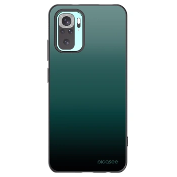 Picasee silikonowe czarne etui na Xiaomi Redmi Note 10 Pro - Verdant Fade