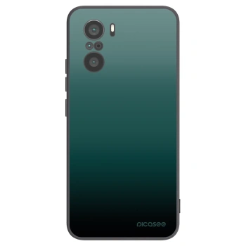 Picasee silikonowe czarne etui na Xiaomi Poco F3 - Verdant Fade