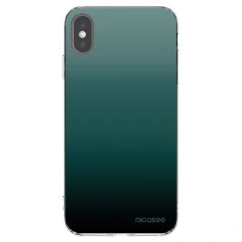 Picasee silikonowe przeźroczyste etui na Apple iPhone XS Max - Verdant Fade