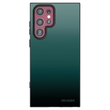 Picasee silikonowe czarne etui na Samsung Galaxy S22 Ultra 5G - Verdant Fade
