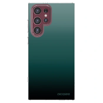 Picasee silikonowe przeźroczyste etui na Samsung Galaxy S22 Ultra 5G - Verdant Fade