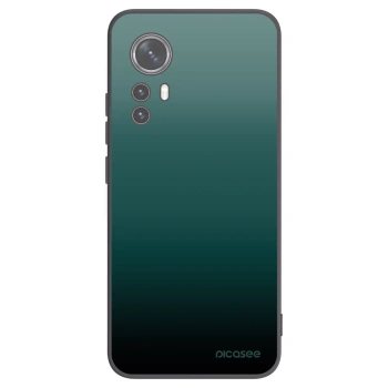 Picasee silikonowe czarne etui na Xiaomi 12 - Verdant Fade