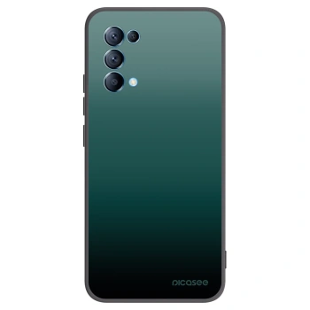 Picasee silikonowe czarne etui na OPPO A16s - Verdant Fade