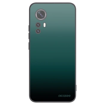 Picasee silikonowe czarne etui na Xiaomi 12X - Verdant Fade