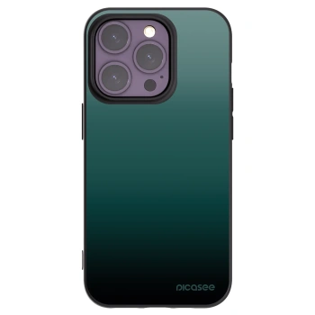Picasee silikonowe czarne etui na Apple iPhone 14 Pro - Verdant Fade