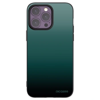 Picasee silikonowe czarne etui na Apple iPhone 14 Pro Max - Verdant Fade