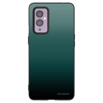 Picasee silikonowe czarne etui na OnePlus 9 - Verdant Fade