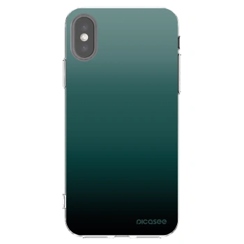 Picasee silikonowe przeźroczyste etui na Apple iPhone X/XS - Verdant Fade